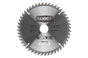 Диск пильный Hammer Flex 205-113 CSB WD 190мм*48*30/20/16мм  по дереву