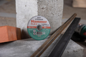 Круг отрезной Hammer Flex 232-015  по металлу и нержавеющей стали A 40 S BF / 125 x 1.6 x 22,23